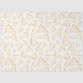 Papier Mousseline White and Gold Elegant Christmas Trees (Recto)