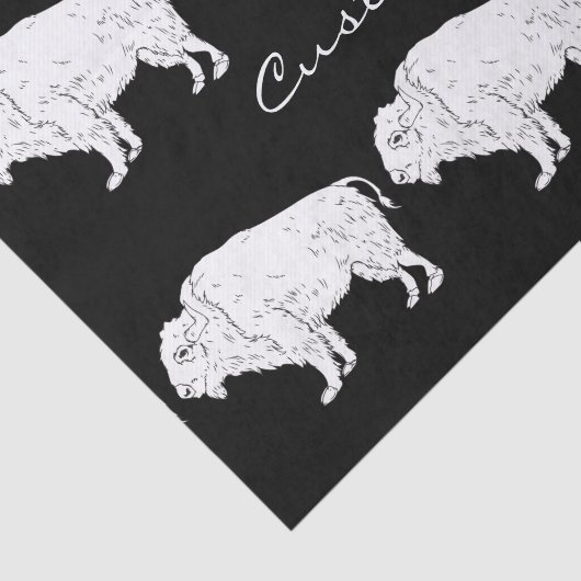 Papier Mousseline White Buffalo Thunder_cove (Détail)