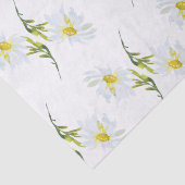 Papier Mousseline White Daisy Baby shower Pastel jardin vert (Détail)