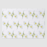 White Daisy Baby shower Pastel jardin vert