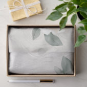 Papier Mousseline White Florals on Silver Tone Decoupage  (Cadeau)