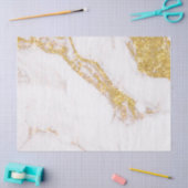 Papier Mousseline White gold glitter marble ceramic tile (Artisanat)