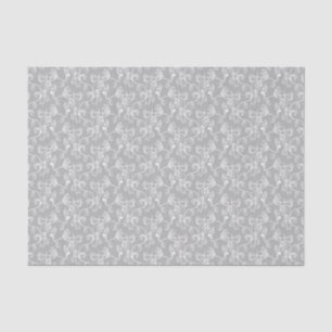 Papier Mousseline White&Grey moderne doux appelé Damask