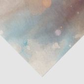 Papier Mousseline White Horse With Flowers Decoupage (Détail)