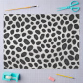 Papier Mousseline White Leopard Elegant Moderne Collection Luxe (Artisanat)