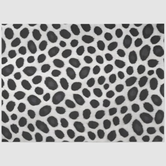 Papier Mousseline White Leopard Elegant Moderne Collection Luxe (Recto)