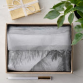 Papier Mousseline White Palm Coconut Tree Beach Mariage élégant (Cadeau)