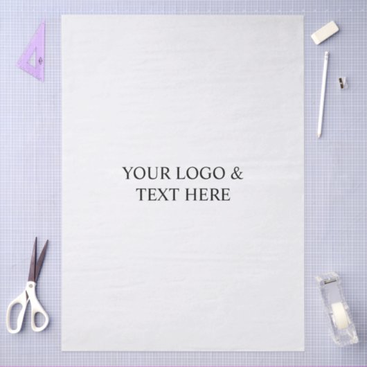 Papier Mousseline White Personalized – Your Logo & Text Here (Artisanat)