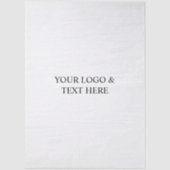 Papier Mousseline White Personalized – Your Logo & Text Here (Recto)