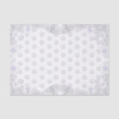 Papier Mousseline white snowflake (Recto)