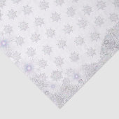 Papier Mousseline white snowflake (Détail)