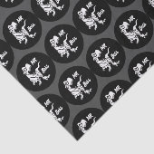 Papier Mousseline White Trex the Boss Dino (Détail)