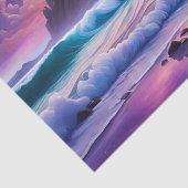 Papier Mousseline White Unicorn Imaginaire Tropical Beach (Détail)