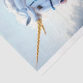Papier Mousseline White unicorn magical v13 Tissue paper (Détail)