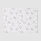 Papier Mousseline White Winter Snowflakes Christmas (Recto)