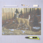 Papier Mousseline Whitetail Deer Doe dans la forêt d'automne (Artisanat)
