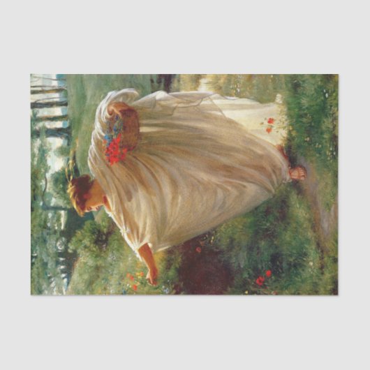 Papier Mousseline Wild Blossoms (par Edward Poynter) (Recto)