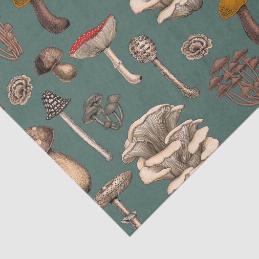 Papier Mousseline Wild Mushrooms (Détail)