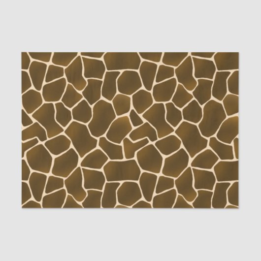Papier Mousseline Wild Style Safari Giraffe Spots Peau animale Impri (Recto)