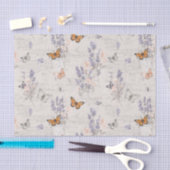 Papier Mousseline Wildflower Butterflies (Artisanat)