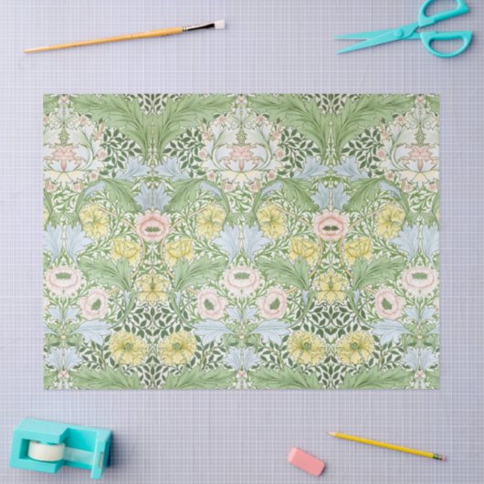 Papier Mousseline Willam Morris Myrtle Garden Floral Classic (Artisanat)