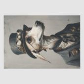 Papier Mousseline William - Chien Dapper avec Casquette - Découpa (Recto)