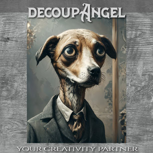 Papier Mousseline William - Dapper Dog - Découpage -