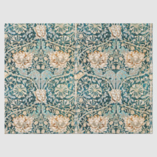 Papier Mousseline William Morris Antique Honeysuckle Motif Floral