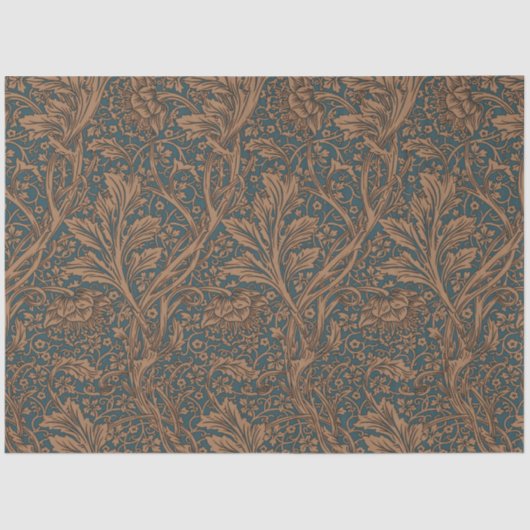 Papier Mousseline William Morris Arcadia Floral Pattern Classic (Recto)