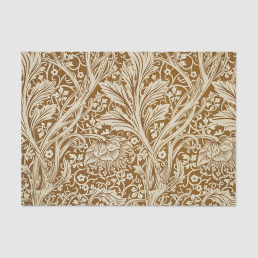 Papier Mousseline William Morris Arcadia Motif Floral Classique (Recto)
