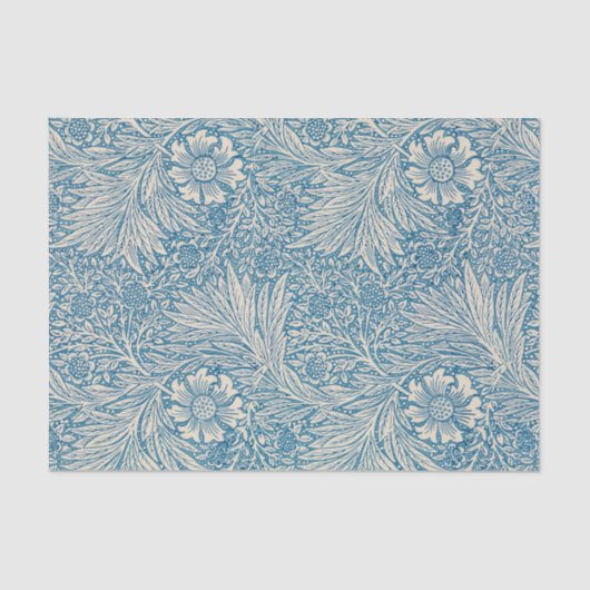 Papier Mousseline William Morris - Art Nouveau Blue Marigold (Recto)
