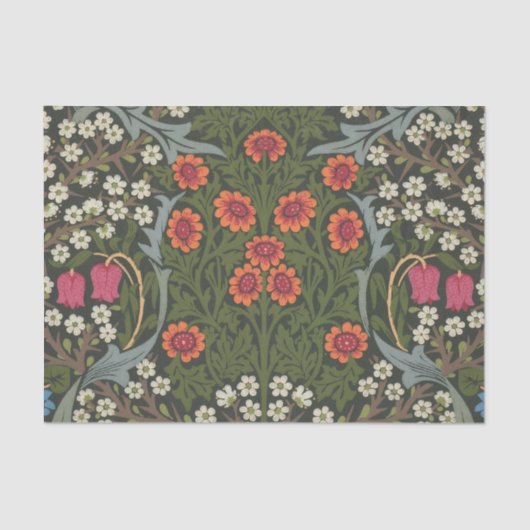 Papier Mousseline William Morris Blackthorn Garden Flower Classic (Recto)