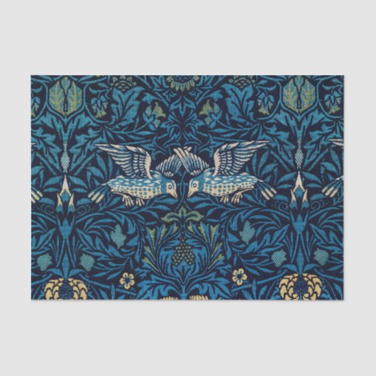 Papier Mousseline William Morris Blue Birds Tapestry Classic (Recto)