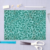 Papier Mousseline William Morris Chêne Feuilles, Turquoise & Aqua (Artisanat)