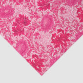 Papier Mousseline William Morris Chrysanthemums, Fuchsia Pink (Détail)