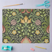 Papier Mousseline William Morris Conception botanique florale persan (Artisanat)