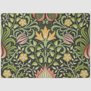 Papier Mousseline William Morris Conception botanique florale persan