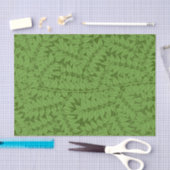 Papier Mousseline William Morris Fern Nature Découpage Livre vert (Artisanat)
