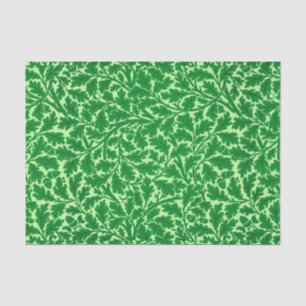 Papier Mousseline William Morris Feuilles de chêne, Emerald Green