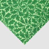 Papier Mousseline William Morris Feuilles de chêne, Emerald Green (Détail)