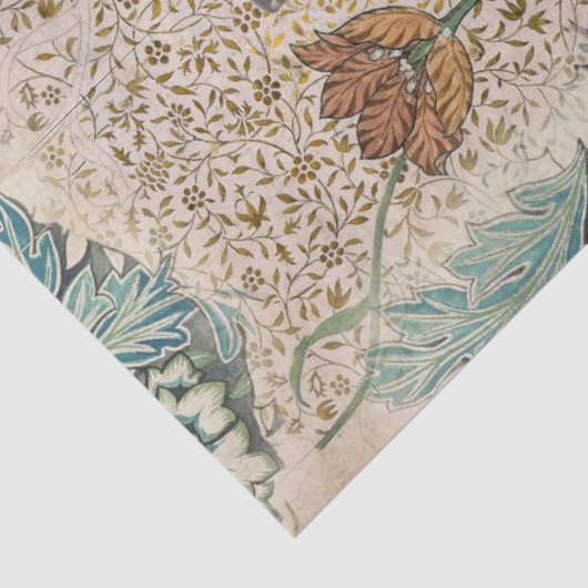 Papier Mousseline William Morris Floral Butterfly Garden Découpage (Détail)