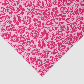 Papier Mousseline William Morris Floral Damask, Fuchsia et Pink (Détail)