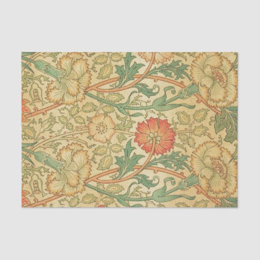 Papier Mousseline William Morris FLORAL PATTERN Papier de tissus (Recto)