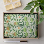 Papier Mousseline William Morris Fruit exotique, Vert citron vert (Cadeau)
