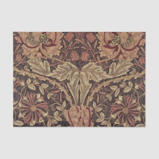 Papier Mousseline William Morris Honeysuckle Classic English Art (Recto)