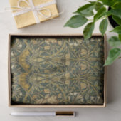 Papier Mousseline William Morris Honeysuckle Vert Floral (Cadeau)