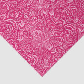 Papier Mousseline William Morris Indian, profond rose Fuchsia (Détail)