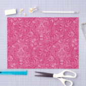 Papier Mousseline William Morris Indian, profond rose Fuchsia (Artisanat)