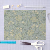 Papier Mousseline William Morris Jasmine Bleu Vert Art Botanique (Artisanat)