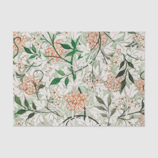 Papier Mousseline William Morris Jasmine Garden Flower Classic (Recto)